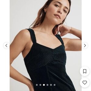 Madewell green corduroy dress
